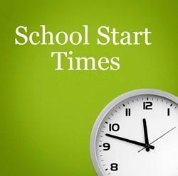 school start times with clock
