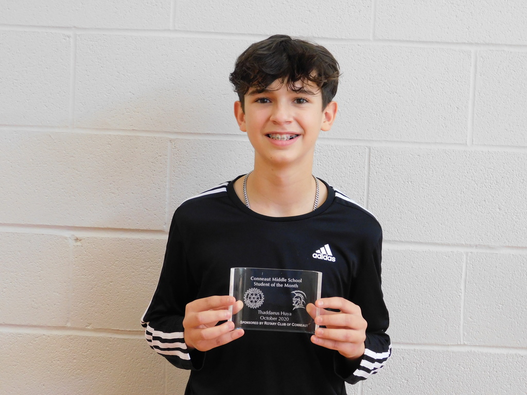 Thaddaeus Huya- October Student of the Month