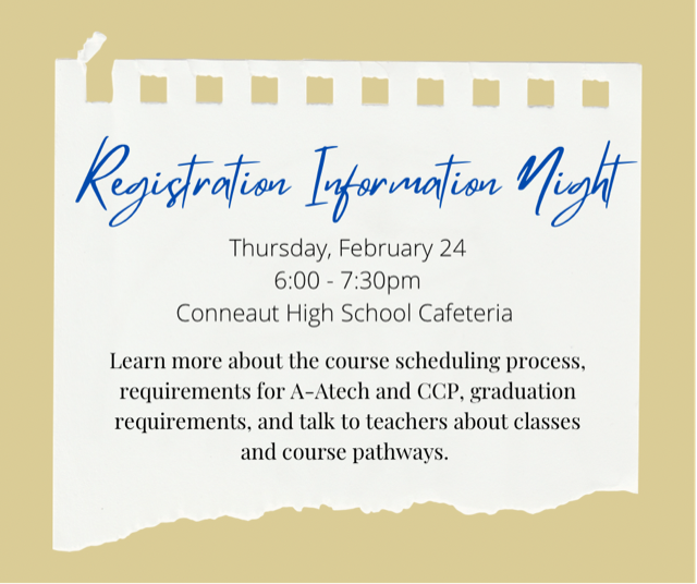 Registration Night Info Reminder