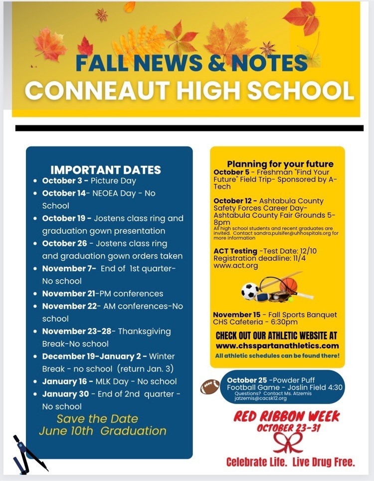 CHS Fall News and Notes